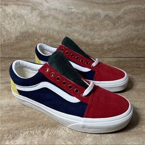 Vans Old Skool Skate Shoes Womens Size 8.5 Corduroy Yacht Club Sneakers
